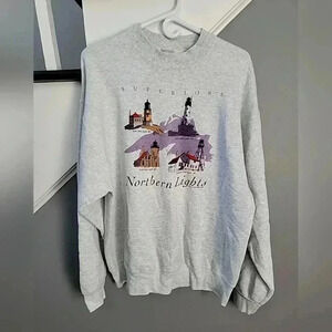 Superior's Northern Lights Sweatshirt Adult XLarge Made in USA Comfy Warm